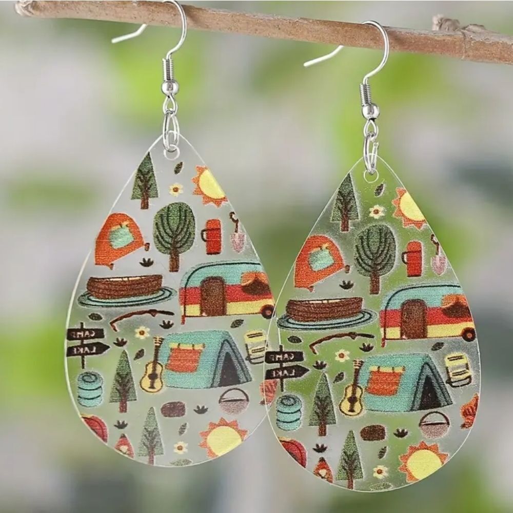 👋 Camping Forest Earrings | Mix And Match 3/$20